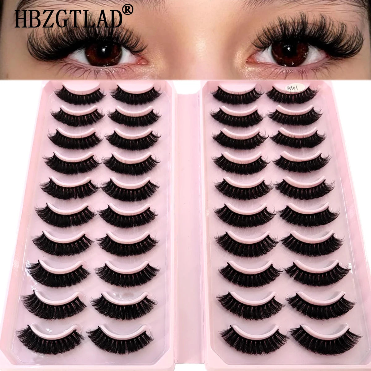 20 Paar 3D Kunst-Mink Wimpern