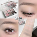 6-Farbige Lidschattenpalette – Matte & Schimmernde Erdtöne