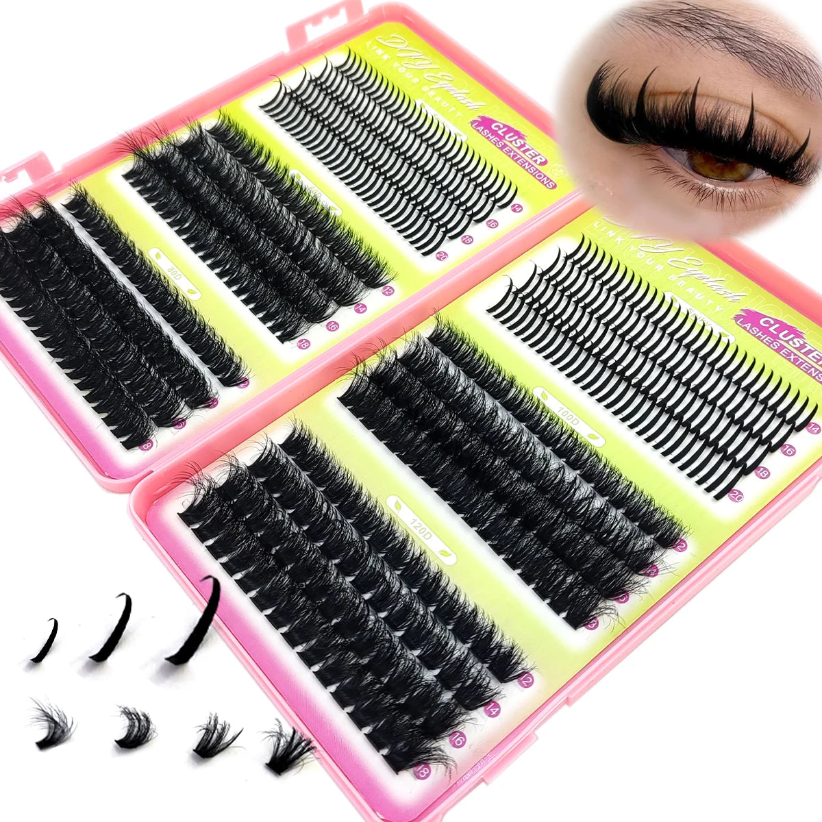 Spike Wimpern Cluster – Volumen DIY Wimpern