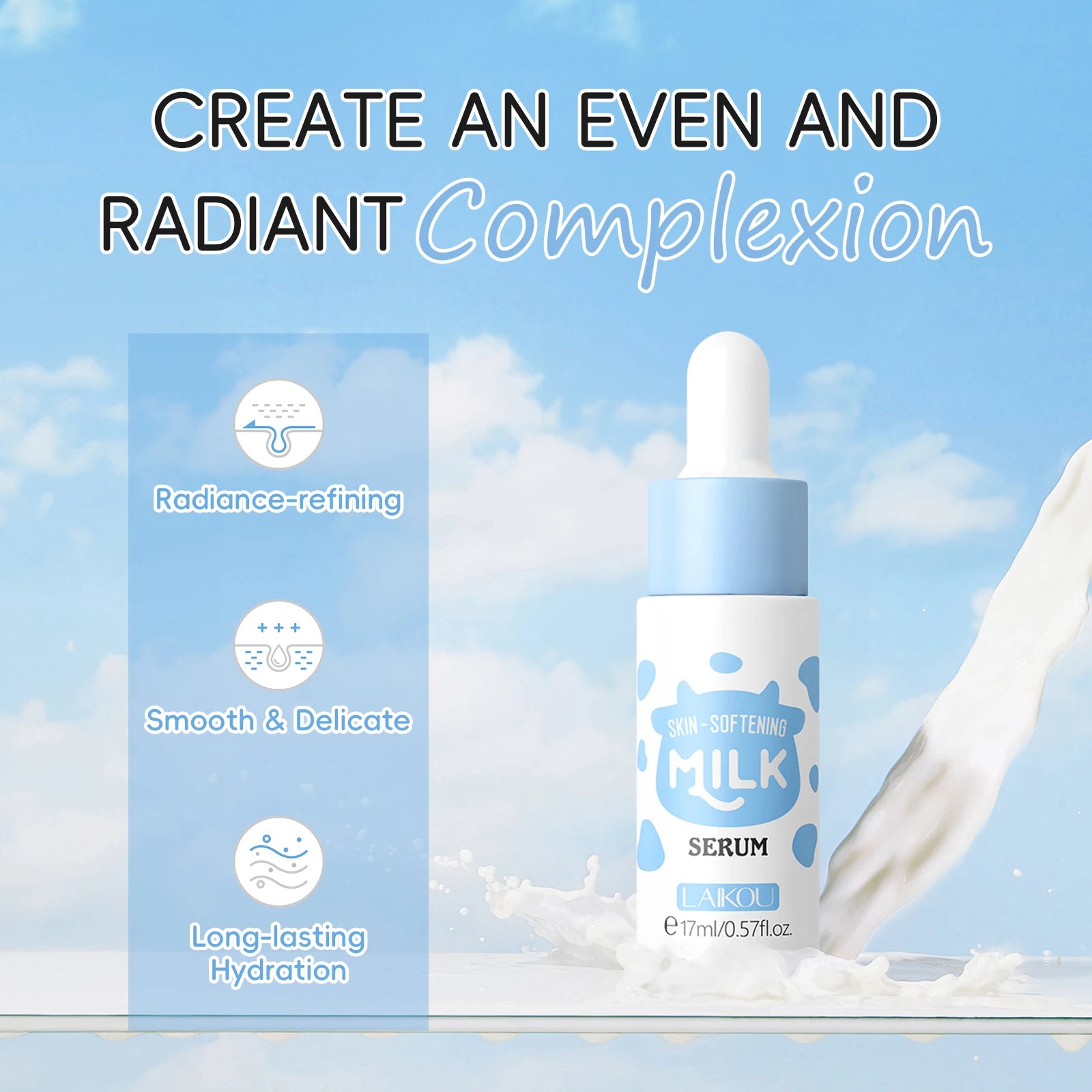 LAIKOU Milk Skincare Set – Feuchtigkeit & Pflege